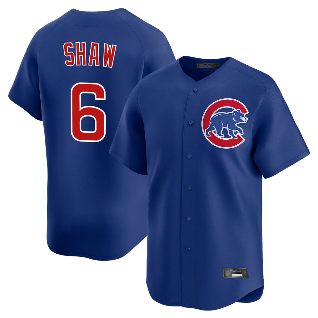 Baseball Jersey | Chicago Cubs #6 Matt Shaw Player Royal Limited Home Stitched - image 1