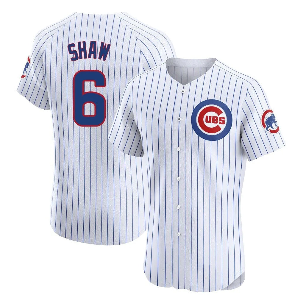 Baseball Jersey | Chicago Cubs #6 Matt Shaw Player White Limited Home Game Stitched - image 1