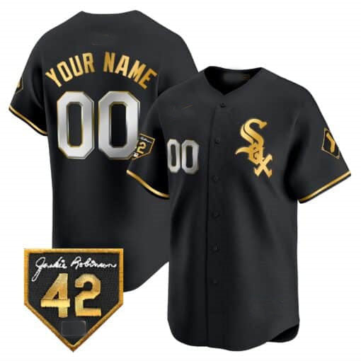 Baseball Jersey | Chicago White Sox 2024 Jackie Robinson Patch Limited Custom Jersey ¨C All Stitched-Black - image 1