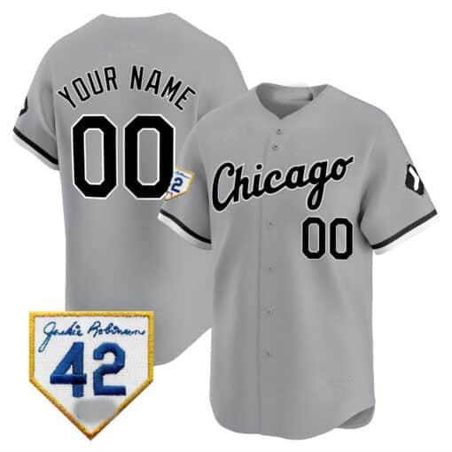 Baseball Jersey | Chicago White Sox 2024 Jackie Robinson Patch Limited Custom Jersey ¨C Gray - image 1