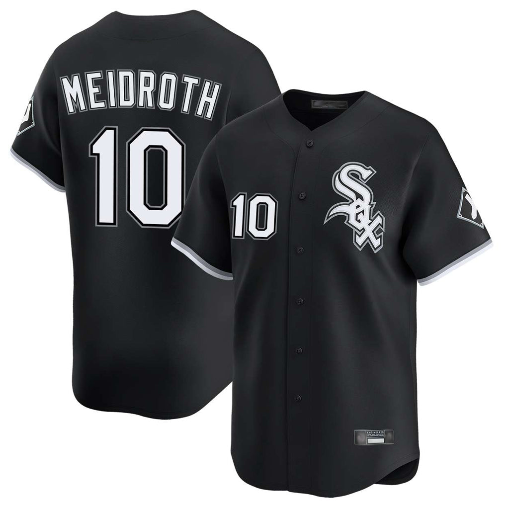 Baseball Jersey | Chicago White Sox #10 Chase Meidroth Player Black Limited Home Stitched - image 1