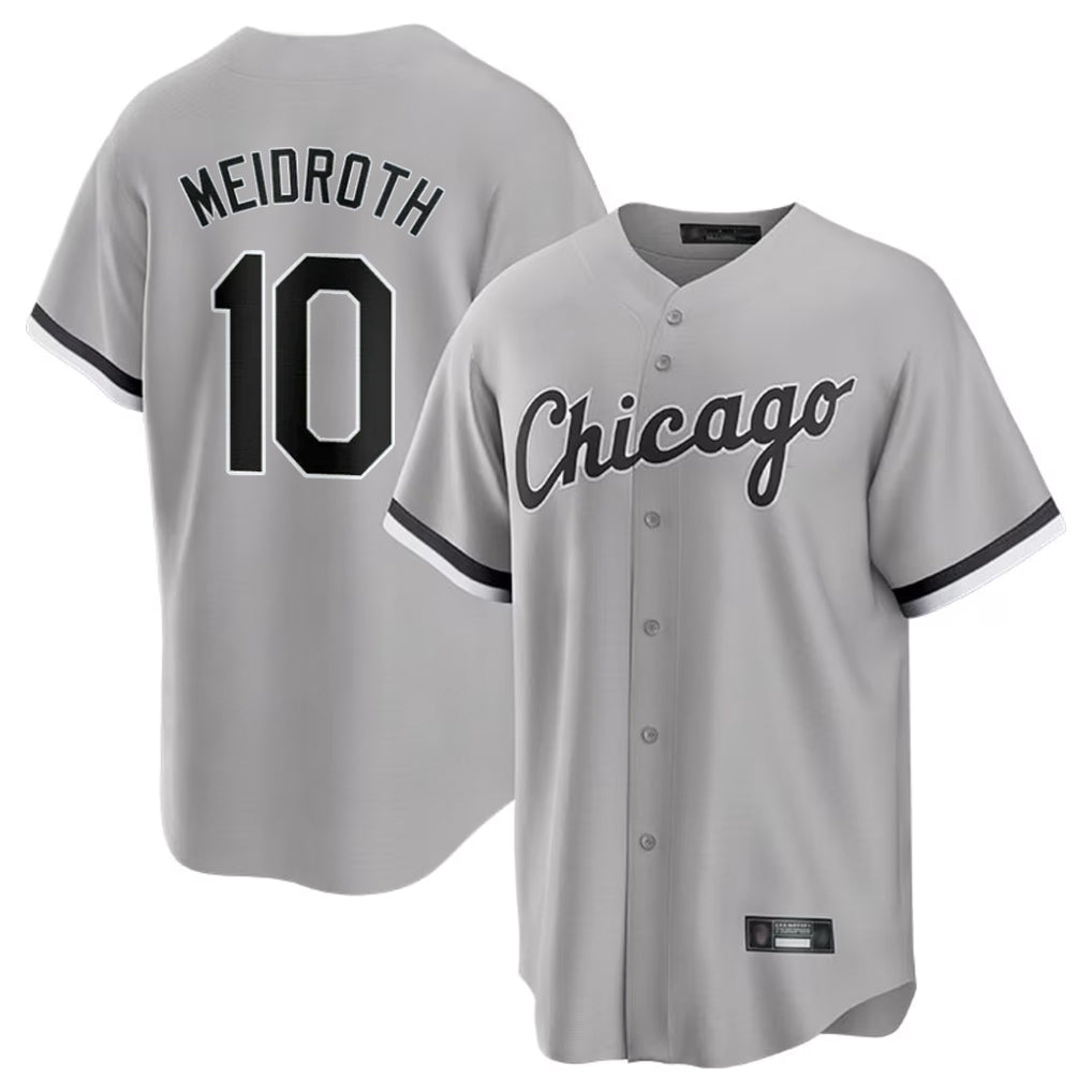 Baseball Jersey | Chicago White Sox #10 Chase Meidroth Player Gray Home Game Stitched - image 1