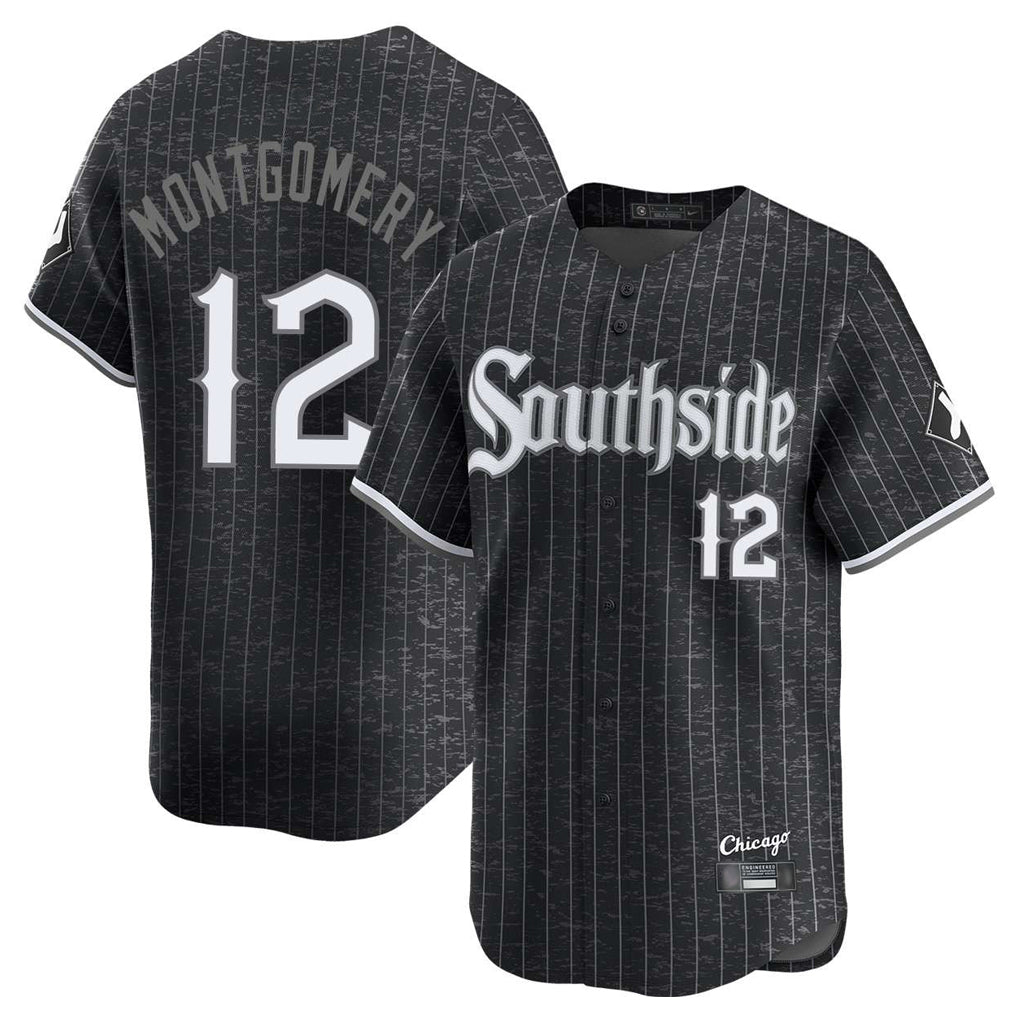 Baseball Jersey | Chicago White Sox #12 Colson Montgomery Player Black City Connect Limited Home Stitched - image 1