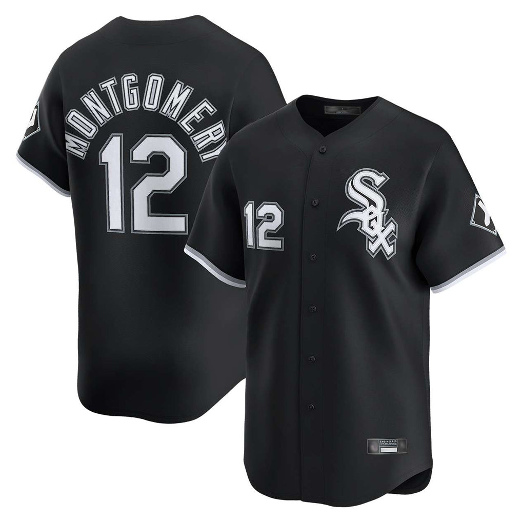 Baseball Jersey | Chicago White Sox #12 Colson Montgomery Player Black Limited Home Stitched - image 1