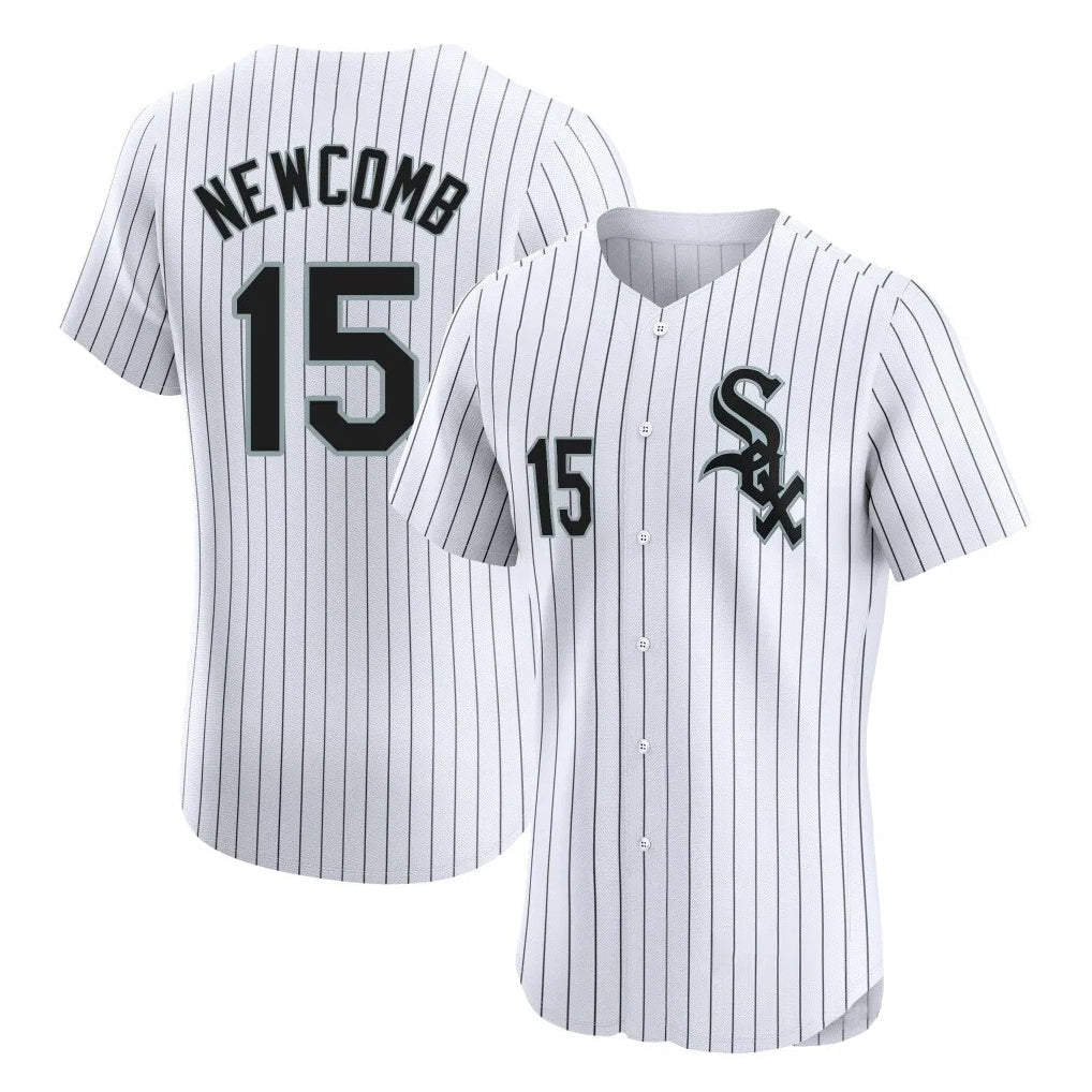 Baseball Jersey | Chicago White Sox #15 Sean Newcomb Player White Stripe Limited Home Stitched - image 1