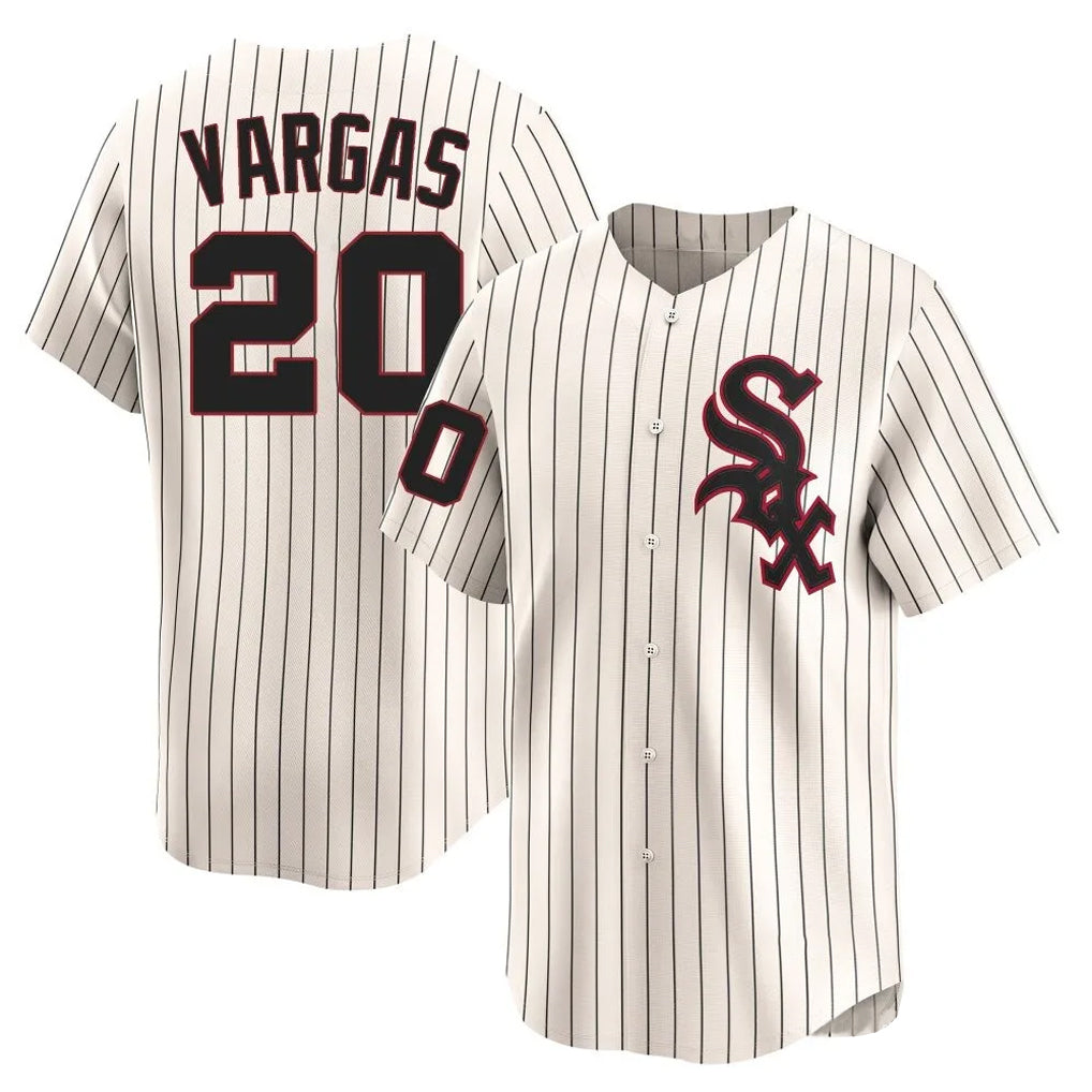 Baseball Jersey | Chicago White Sox #20 Miguel Vargas Player Cream Cooperstown Collection Limited Home Stitched - image 1