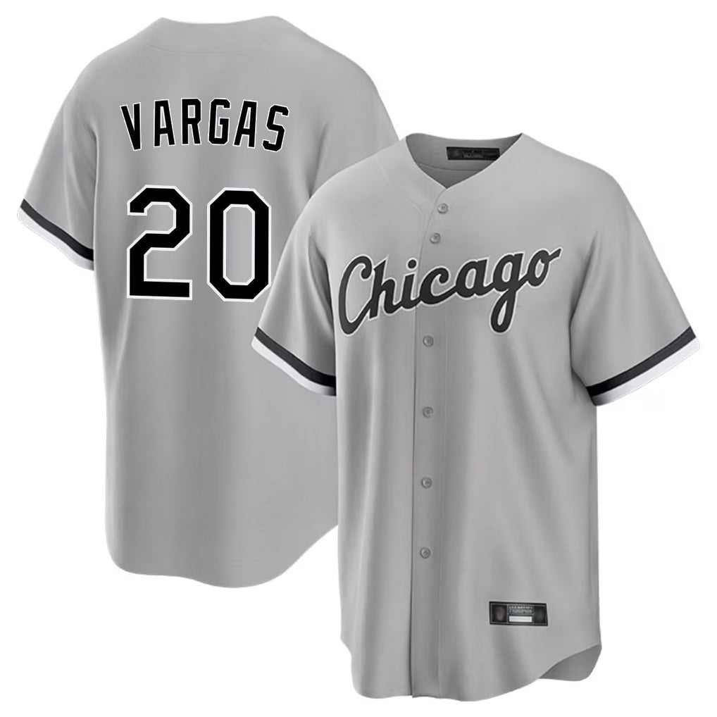 Baseball Jersey | Chicago White Sox #20 Miguel Vargas Player Gray Home Game Stitched - image 1