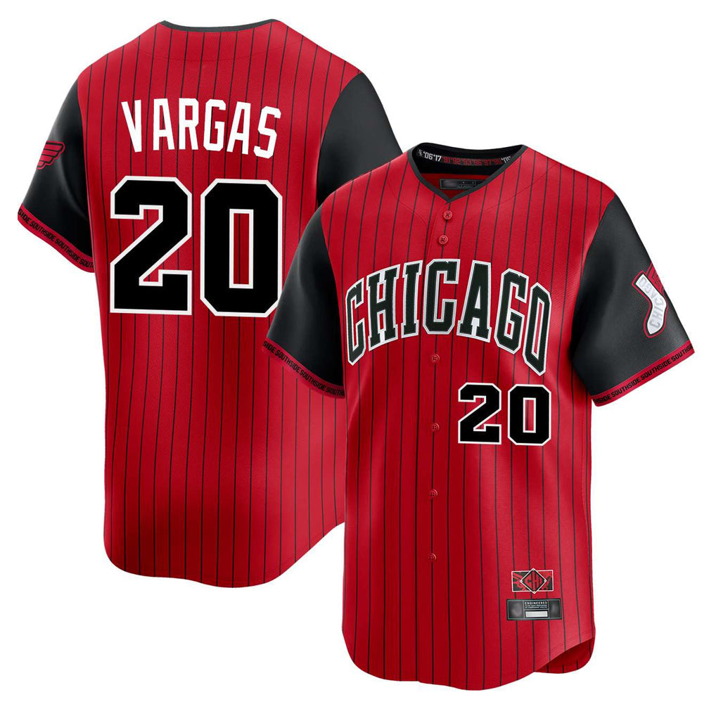 Baseball Jersey | Chicago White Sox #20 Miguel Vargas Player Red City Connect Limited Home Stitched - image 1