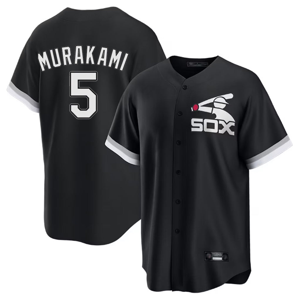 Baseball Jersey | Chicago White Sox #5 Munetaka Murakami Player Black Spring Training Game Stitched - image 1