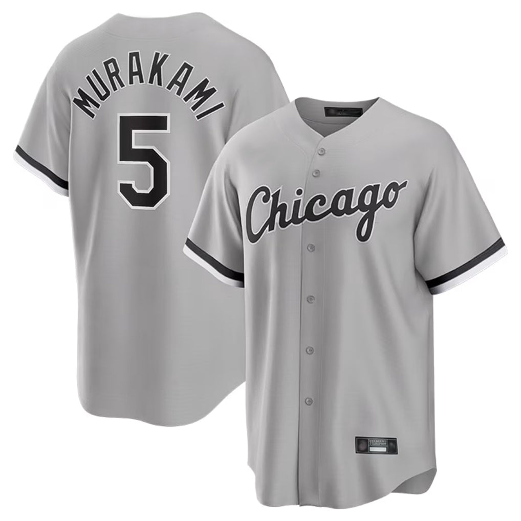 Baseball Jersey | Chicago White Sox #5 Munetaka Murakami Player Gray Home Game Stitched - image 1