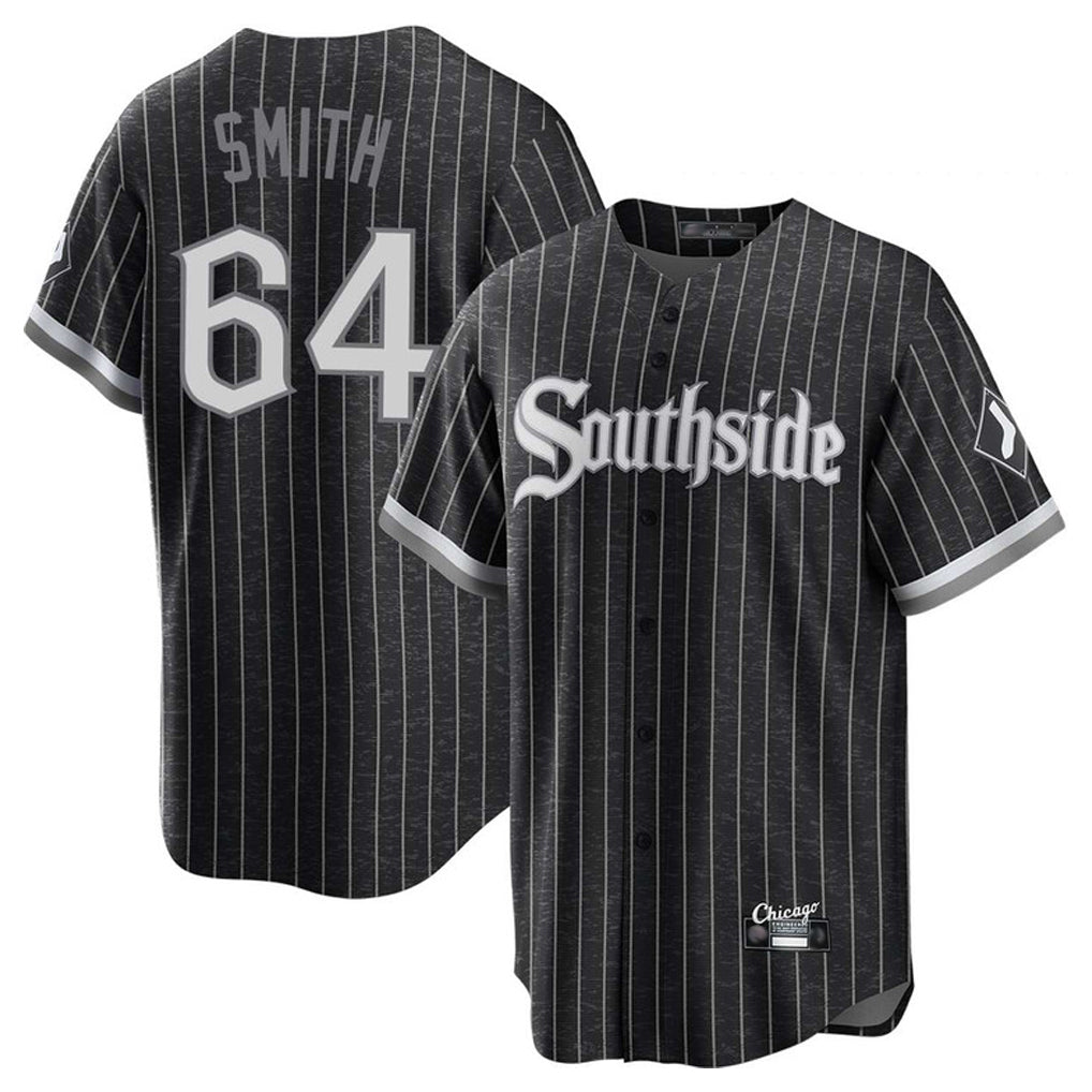 Baseball Jersey | Chicago White Sox #64 Shane Smith Player Black City Connect Home Game Stitched - image 1