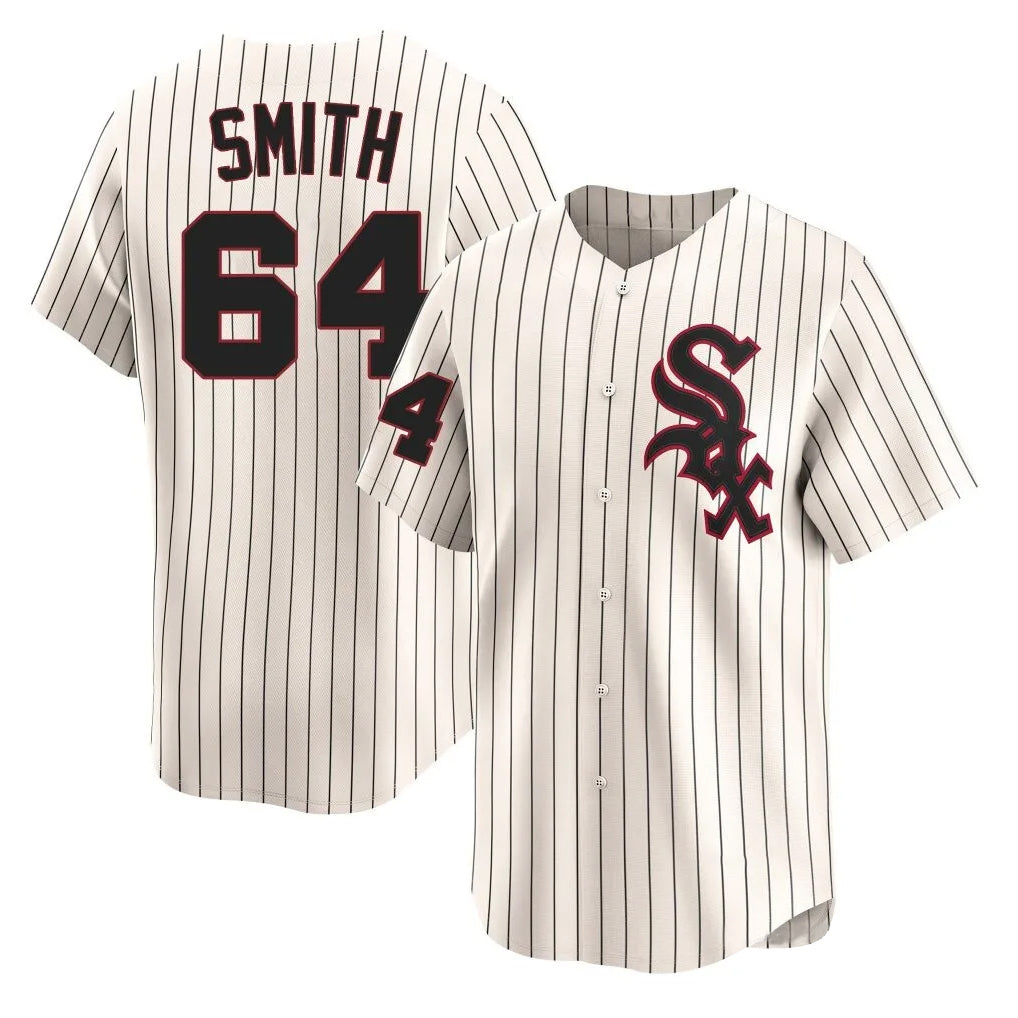 Baseball Jersey | Chicago White Sox #64 Shane Smith Player Cream Cooperstown Collection Limited Home Stitched - image 1