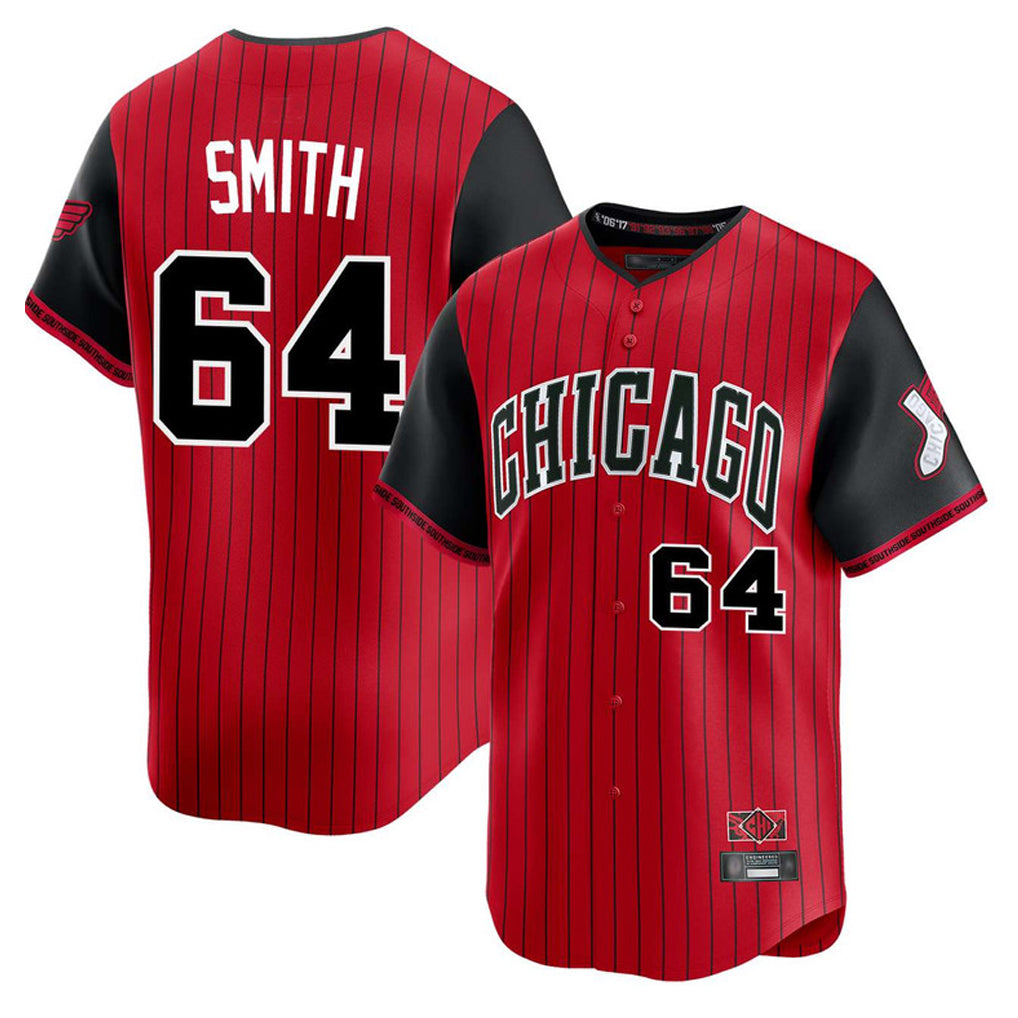 Baseball Jersey | Chicago White Sox #64 Shane Smith Player Red City Connect Limited Home Stitched - image 1
