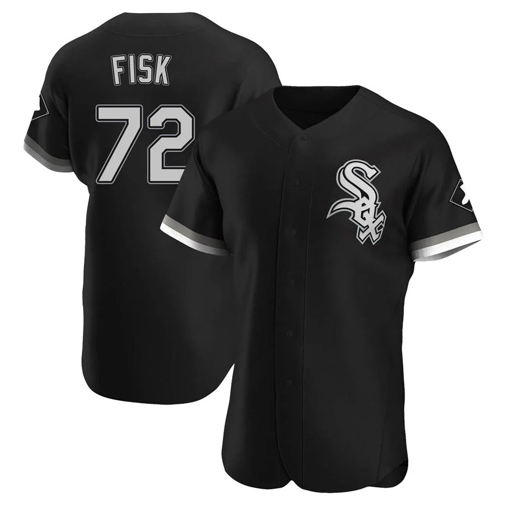 Baseball Jersey | Chicago White Sox #72 Carlton Fisk Player Black Limited Home Stitched - image 1