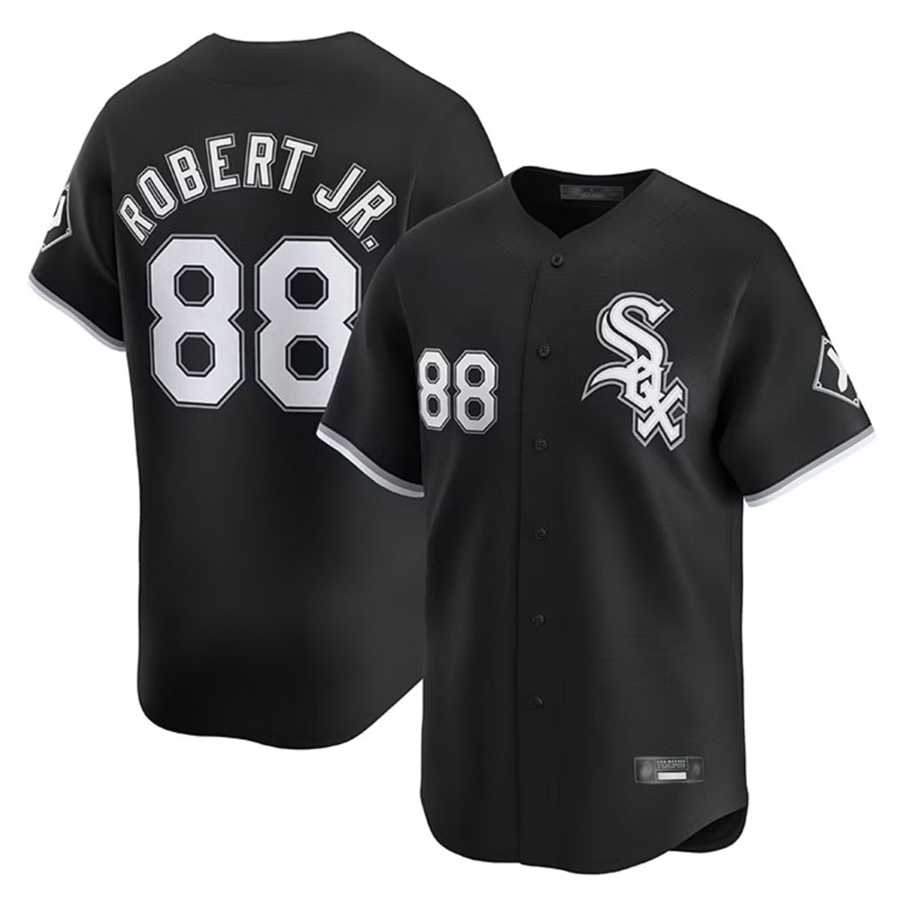 Baseball Jersey | Chicago White Sox #88 Luis Robert Jr Player Black Limited Home Stitched - image 1