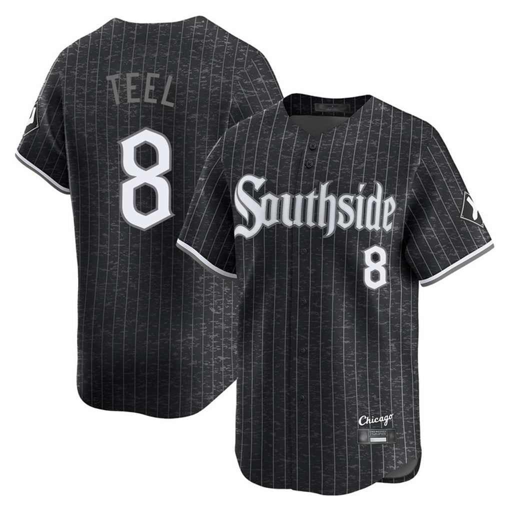 Baseball Jersey | Chicago White Sox #8 Kyle Teel Player Black City Connect Limited Home Stitched - image 1