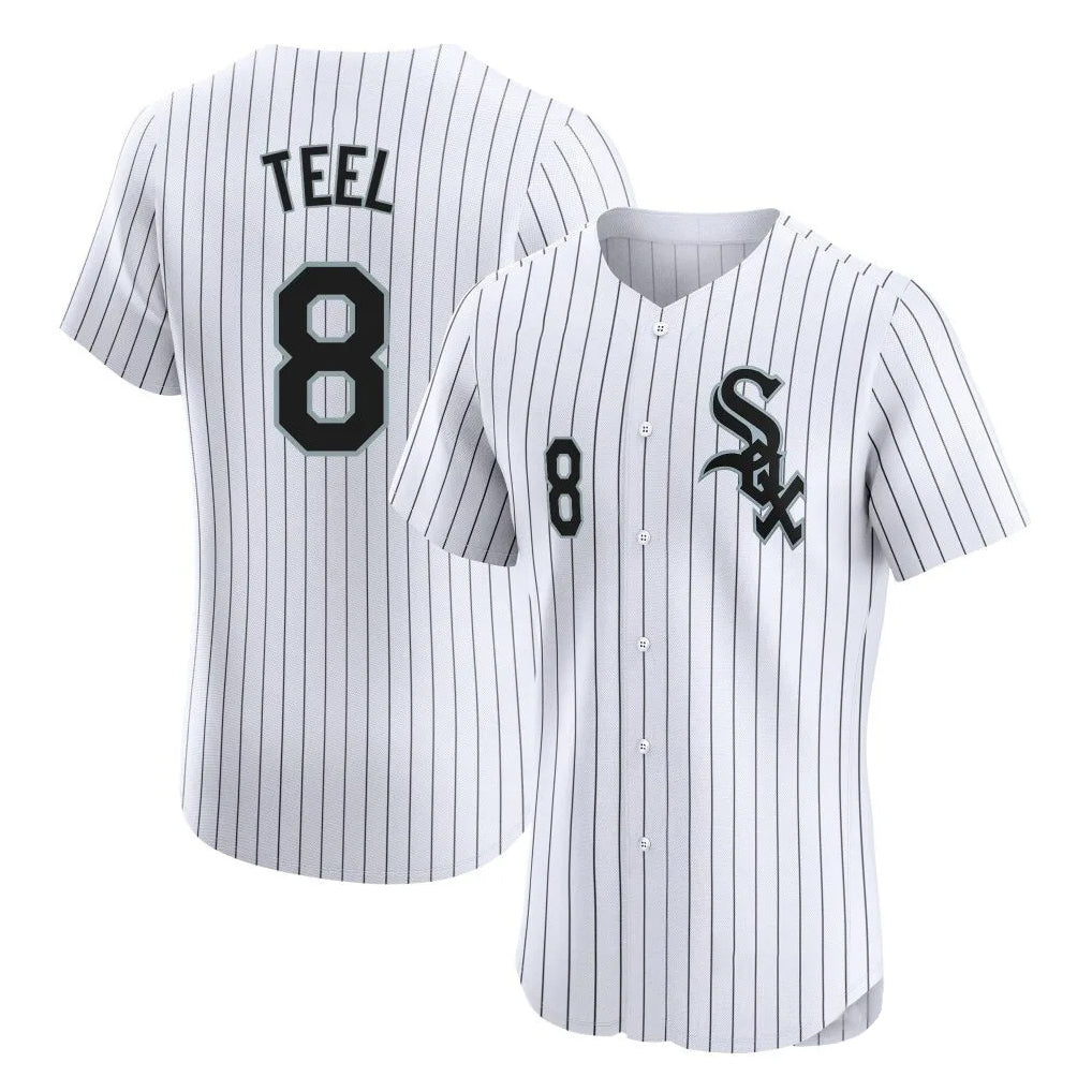 Baseball Jersey | Chicago White Sox #8 Kyle Teel Player White Stripe Limited Home Stitched - image 1