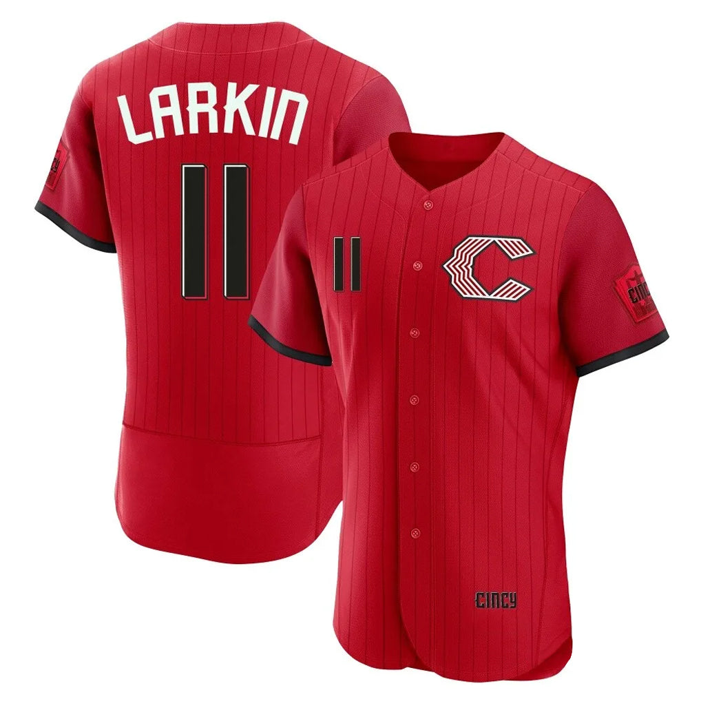 Baseball Jersey | Cincinnati Reds #11 Barry Larkin Player Red 2026 City Connect Limited Home Stitched - image 1