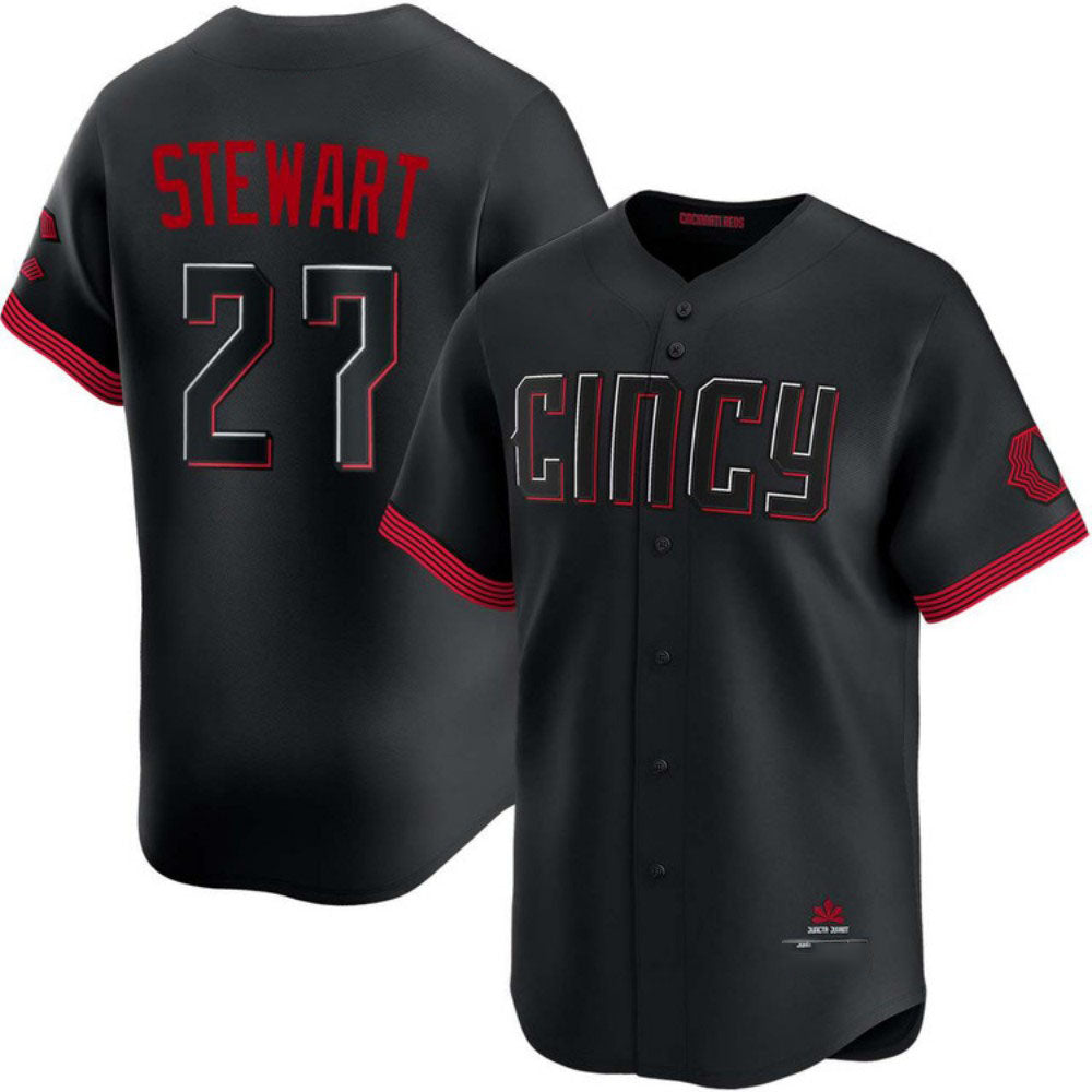 Baseball Jersey | Cincinnati Reds #27 Sal Stewart City Connect Limited Stitched - image 1