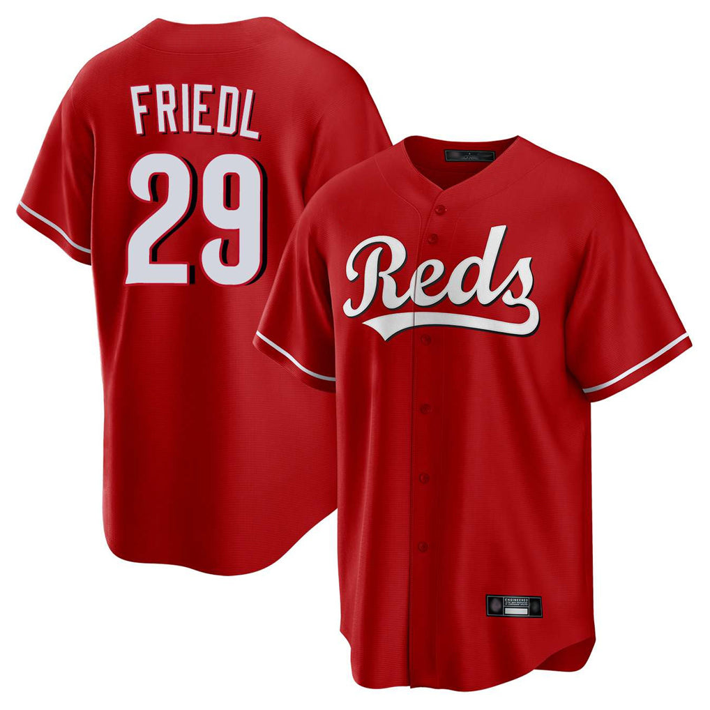 Baseball Jersey | Cincinnati Reds #29 TJ Friedl Player Red Home Game Stitched - image 1