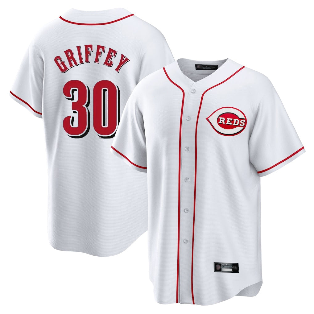 Baseball Jersey | Cincinnati Reds #30 Ken Griffey Player White Game Home Stitched - image 1