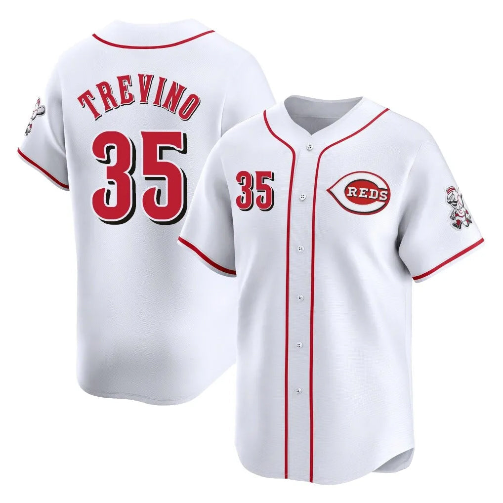 Baseball Jersey | Cincinnati Reds #35 Jose Trevino Player White Home Limited Stitched - image 1