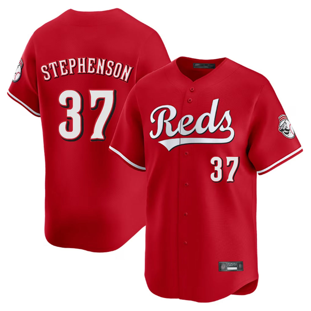 Baseball Jersey | Cincinnati Reds #37 Tyler Stephenson Player Red Home Limited Stitched - image 1