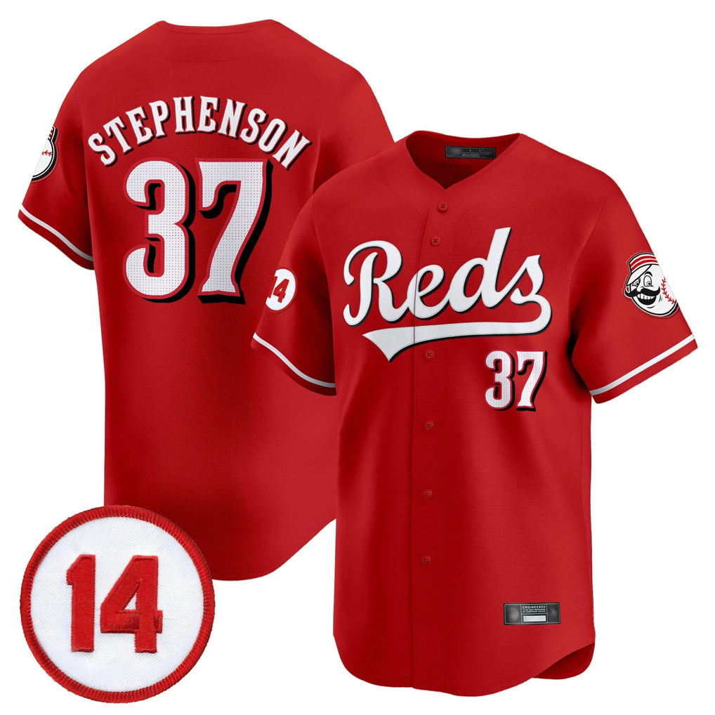 Baseball Jersey | Cincinnati Reds #37 Tyler Stephenson Player Red Limited Home Stitched - image 1