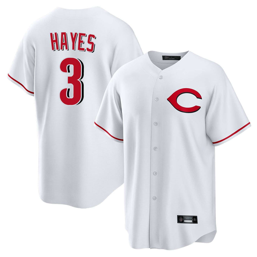 Baseball Jersey | Cincinnati Reds #3 Ke'Bryan Hayes Player White Home Game Stitched - image 1