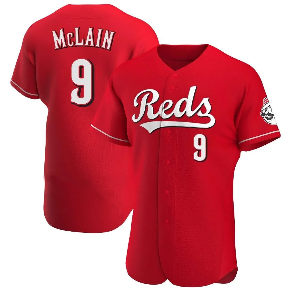 Baseball Jersey | Cincinnati Reds #9 Matt McLain Player Red Limited Home Stitched - image 1
