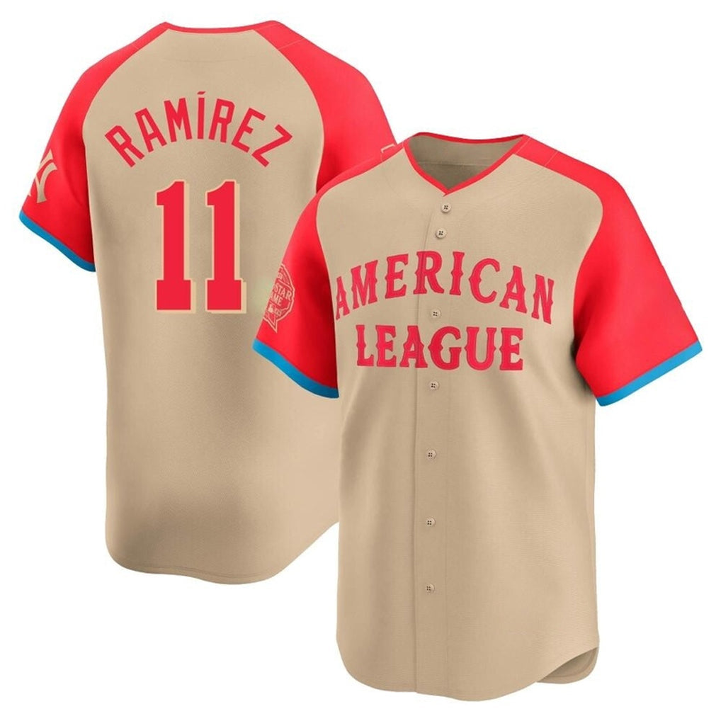 Baseball Jersey | Cleveland Guardians #11 Jose Ramirez Player Cream American League All-Star Limited Home Stitched - image 1