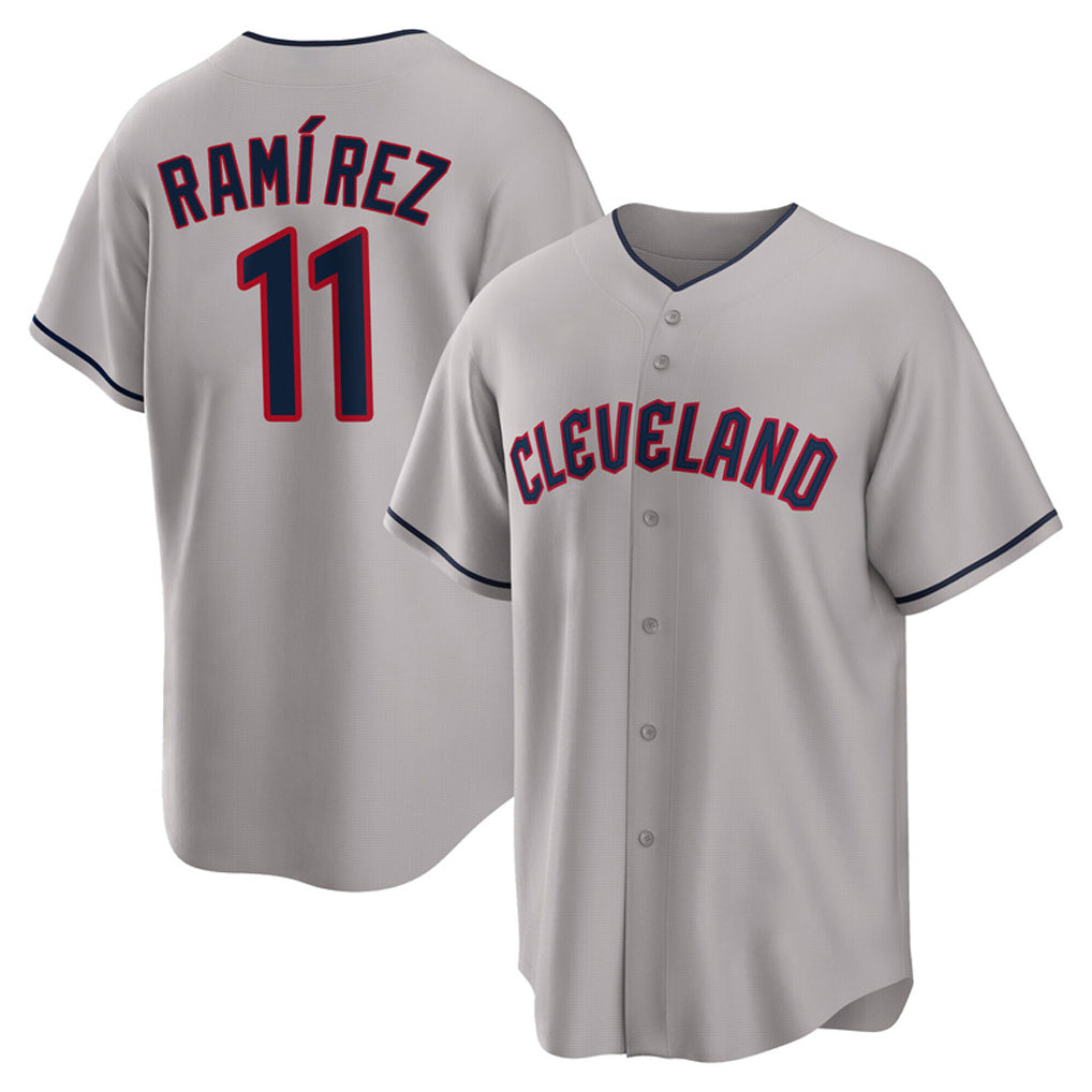 Baseball Jersey | Cleveland Guardians #11 Jose Ramirez Player Gray Game Home Stitched - image 1