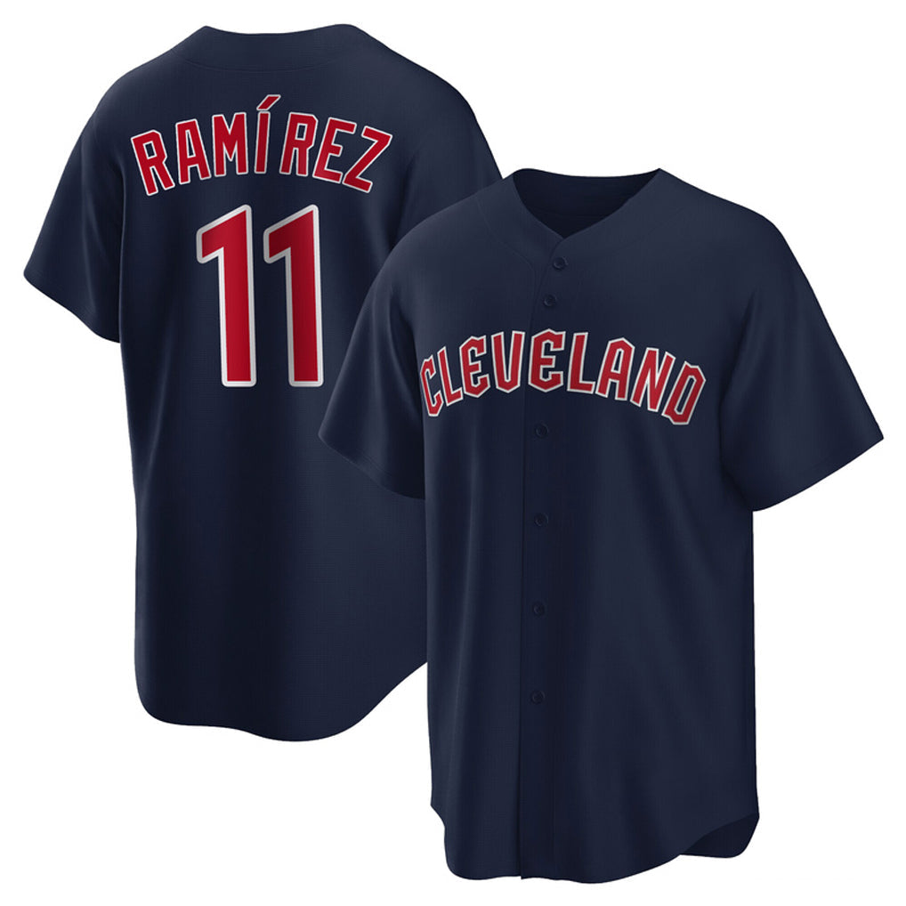 Baseball Jersey | Cleveland Guardians #11 Jose Ramirez Player Navy Game Home Stitched - image 1