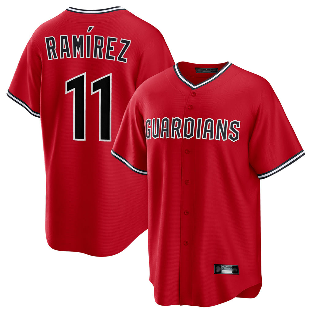 Baseball Jersey | Cleveland Guardians #11 Jose Ramirez Player Red Home Game Stitched - image 1