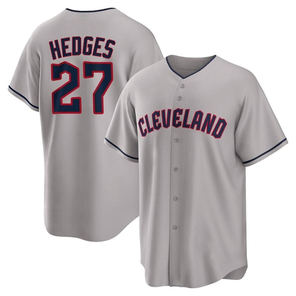 Baseball Jersey | Cleveland Guardians #27 Austin Hedges Player Gray Game Home Stitched - image 1