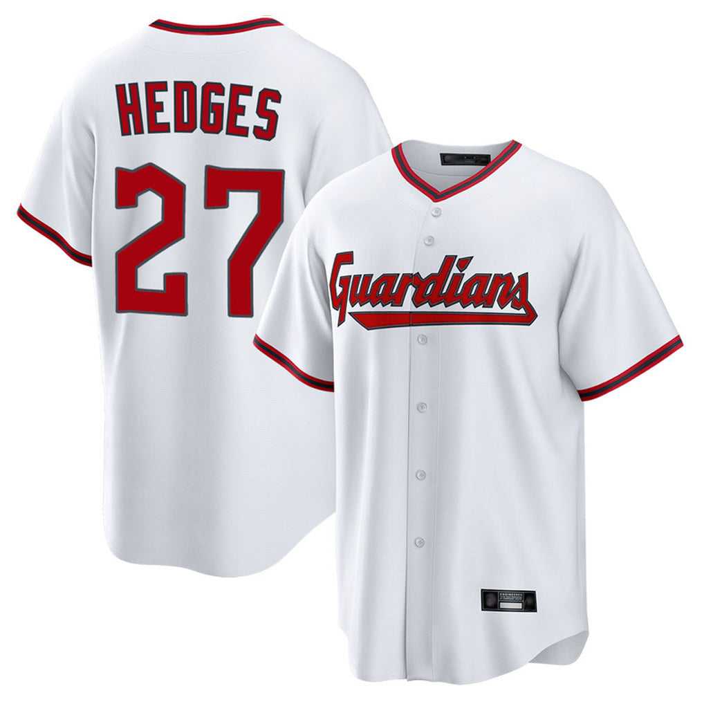 Baseball Jersey | Cleveland Guardians #27 Austin Hedges Player White Game Home Stitched - image 1