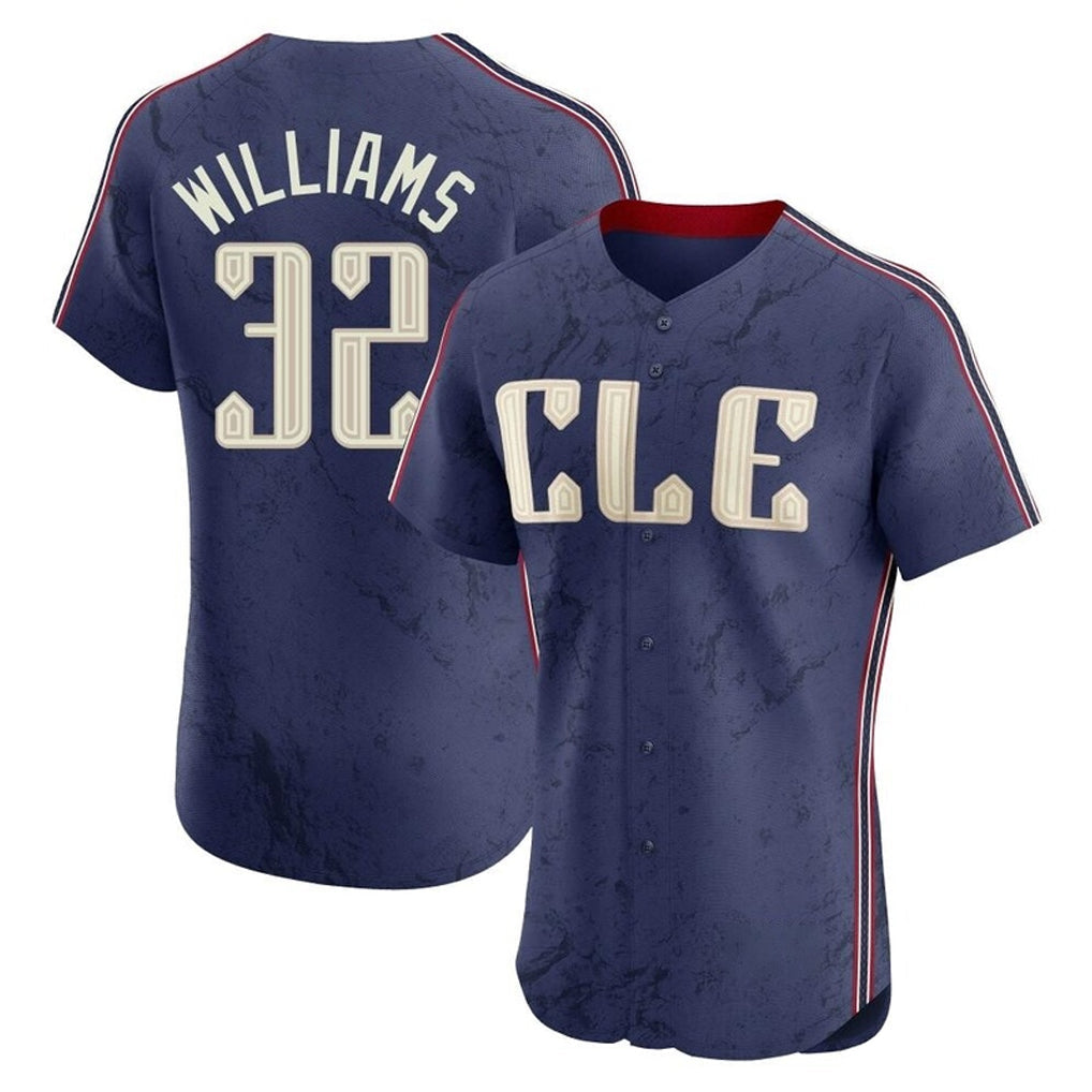 Baseball Jersey | Cleveland Guardians #32 Gavin Williams Player Navy City Connect Limited Home Stitched - image 1