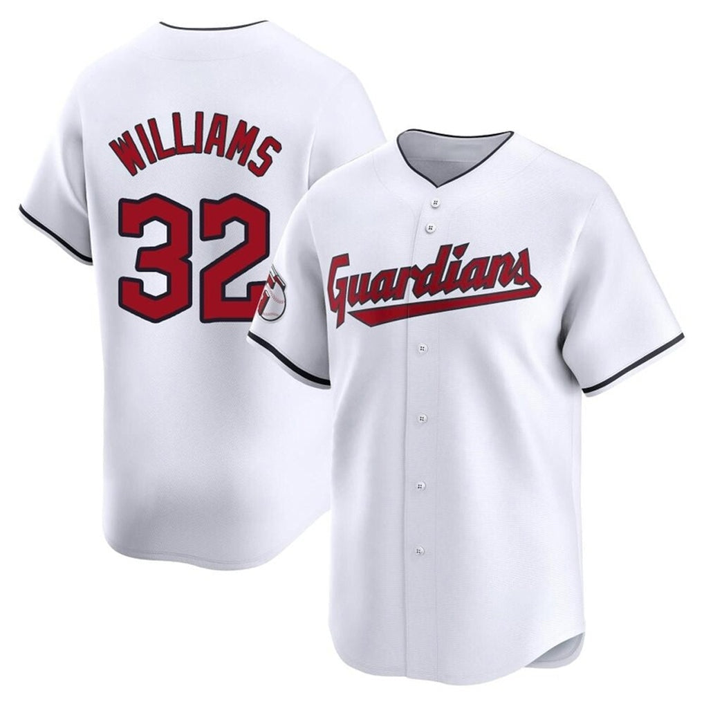 Baseball Jersey | Cleveland Guardians #32 Gavin Williams Player White Limited Home Stitched - image 1