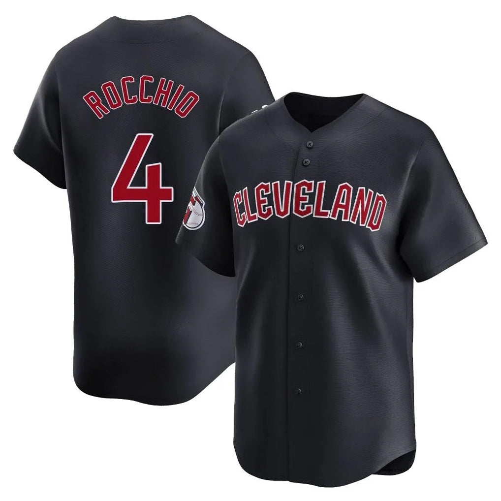 Baseball Jersey | Cleveland Guardians #4 Brayan Rocchio Player Navy Limited Home Game Stitched - image 1