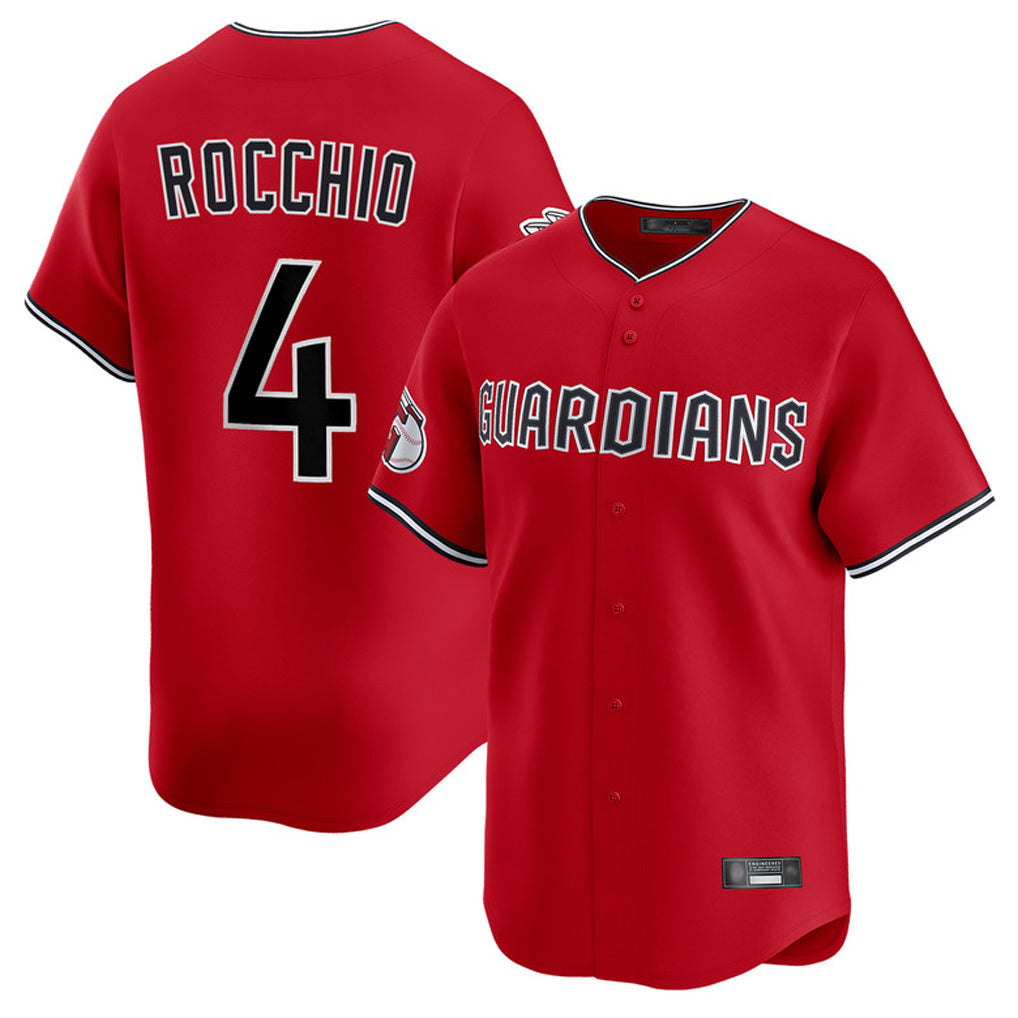 Baseball Jersey | Cleveland Guardians #4 Brayan Rocchio Player Red Limited Home Stitched - image 1