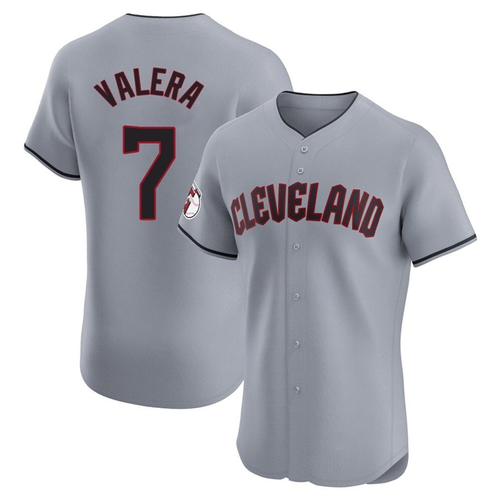 Baseball Jersey | Cleveland Guardians #7 George Valera Player Gray Road Limited Home Stitched - image 1