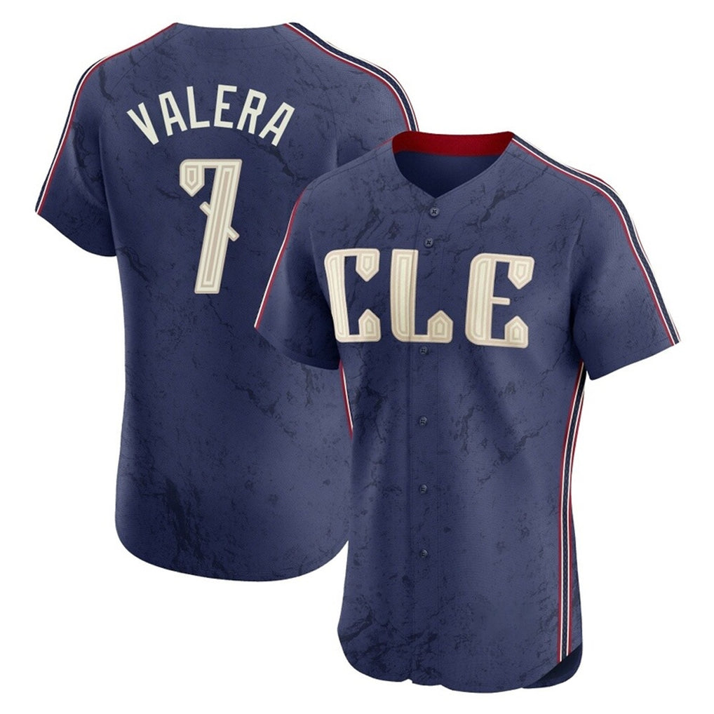Baseball Jersey | Cleveland Guardians #7 George Valera Player Navy City Connect Limited Home Stitched - image 1