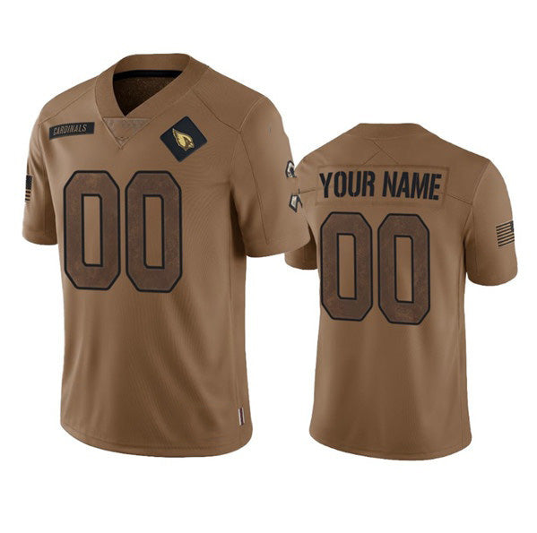 American Football Jersey | Custom A.Cardinals Active Player 2023 Brown Salute To Service Limited Stitched Football American Jersey - image 1