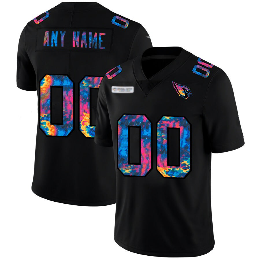 American Football Jersey | Custom A.Cardinals Multi-Color Black 2020 Crucial Catch Limited Stitched Football American Jersey - image 1