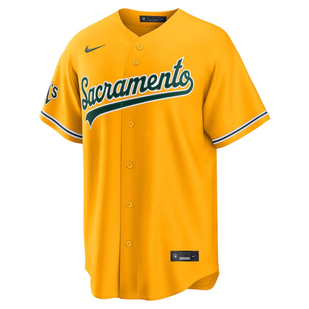 Baseball Jersey | Custom Athletics Gold Alternate Stadium Stitched Jersey 2026 New Sacramento A's Jerseys - image 1