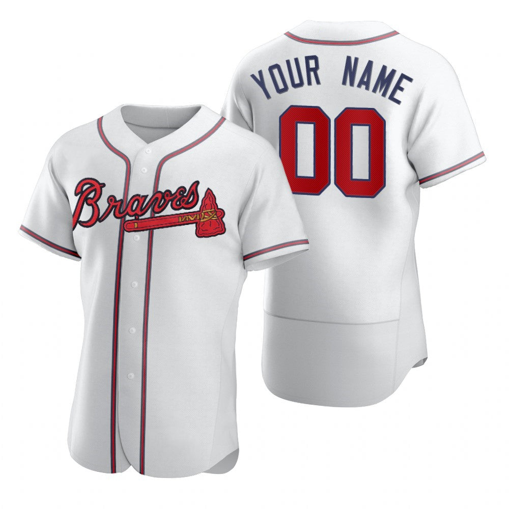 Baseball Jersey | Custom Atlanta Braves White 2020 Stitched Flex - image 1