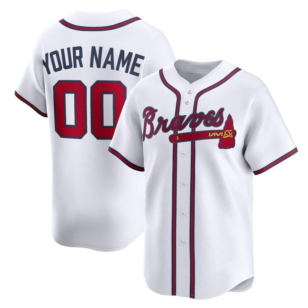 Baseball Jersey | Custom Atlanta Braves White Home Limited - image 1