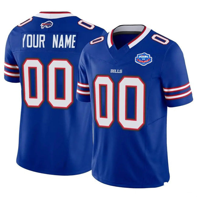 American Football Jersey | Custom B.Bills Active Player Blue 2025 F.U.S.E. With Farewell Patch Limited Stitched Football American Jersey - image 1