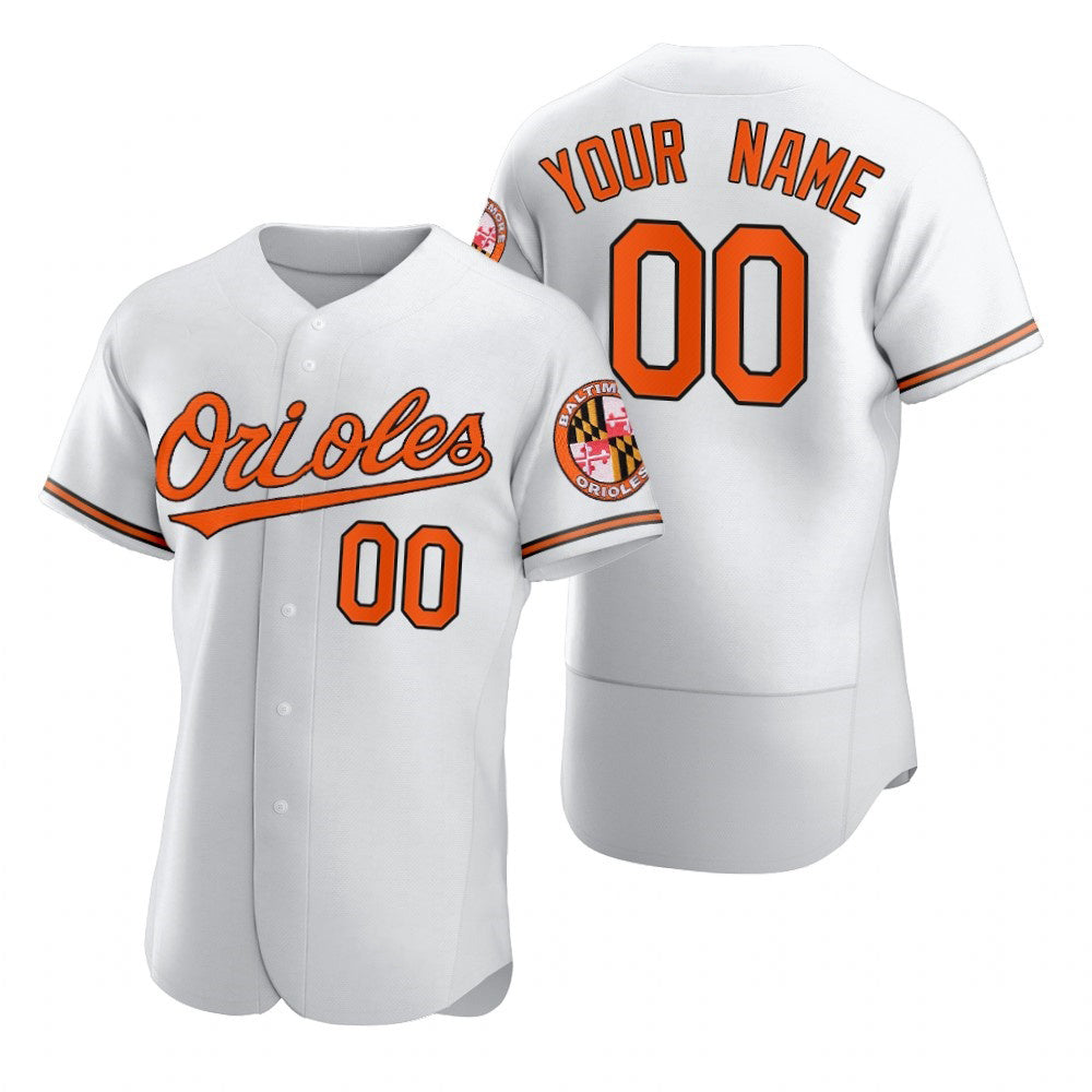 Baseball Jersey | Custom Baltimore Orioles White 2020 Stitched Flex - image 1