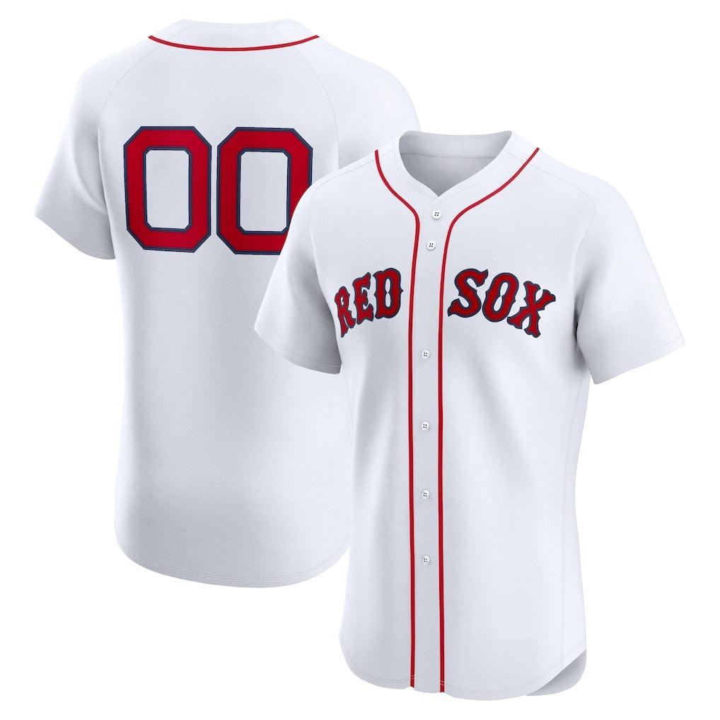 Baseball Jersey | Custom Boston Red Sox White Home - image 1